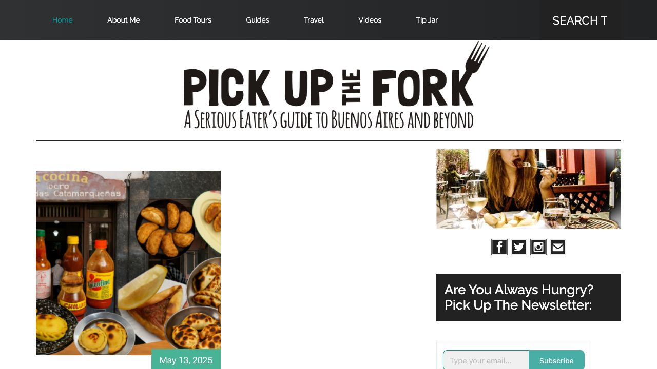 Pick Up The Fork website screenshot