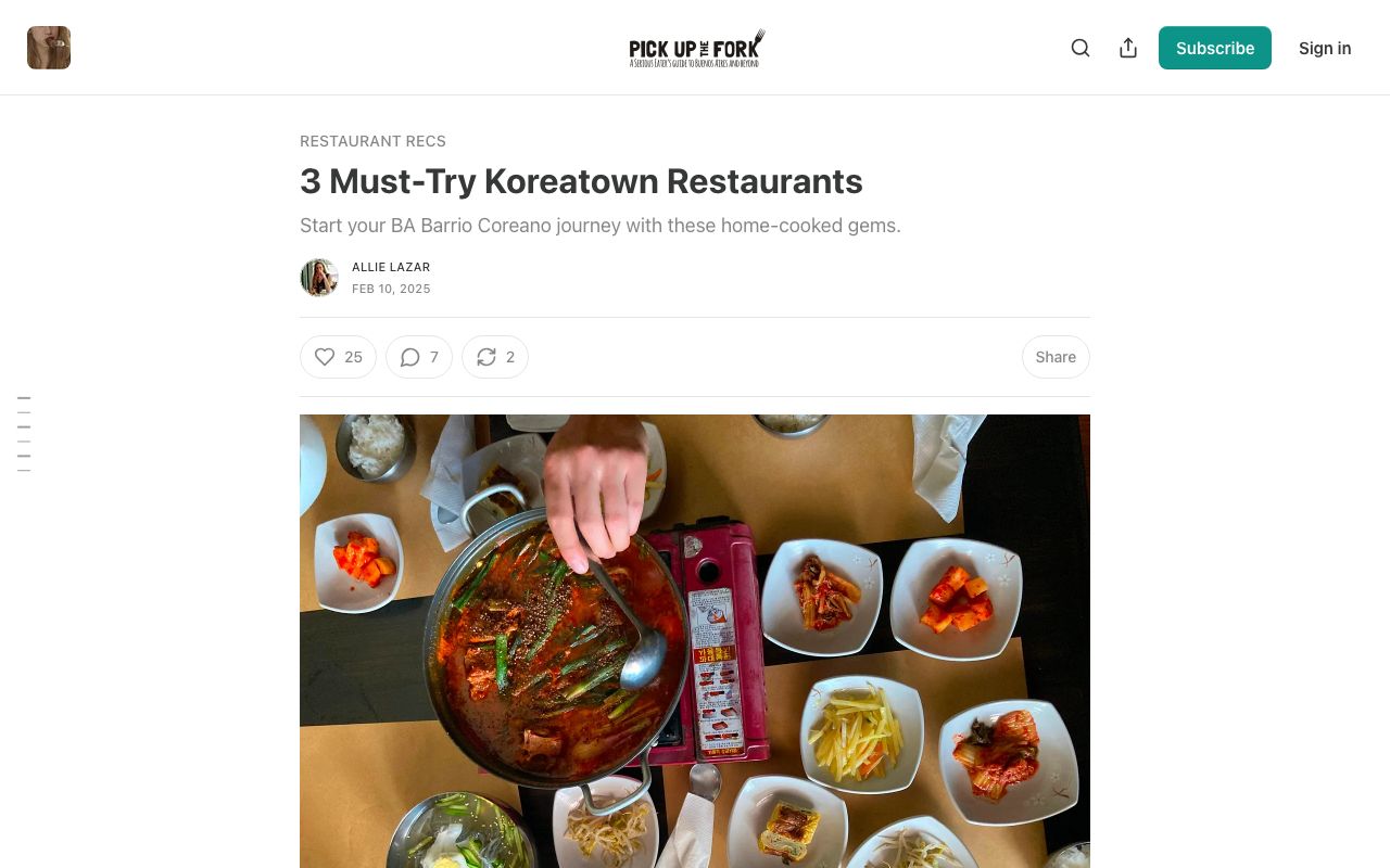 Una Canción Coreana website