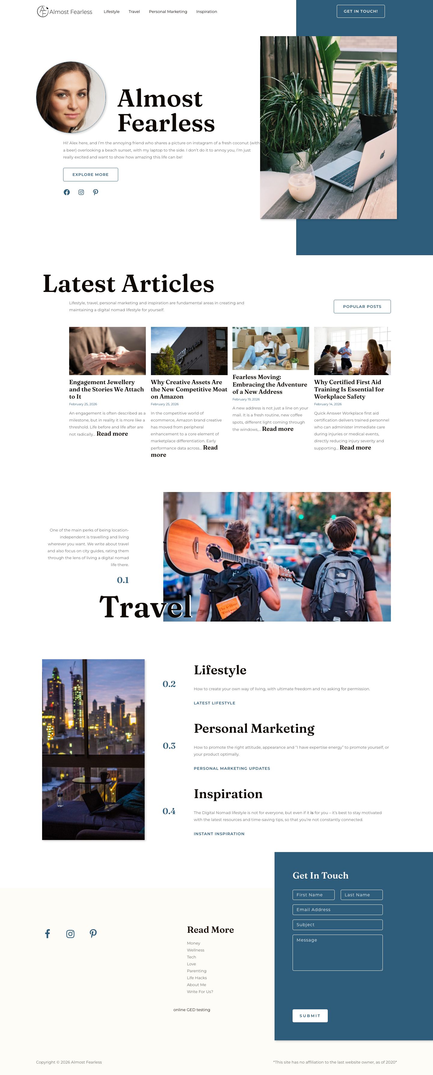 Almost Fearless website