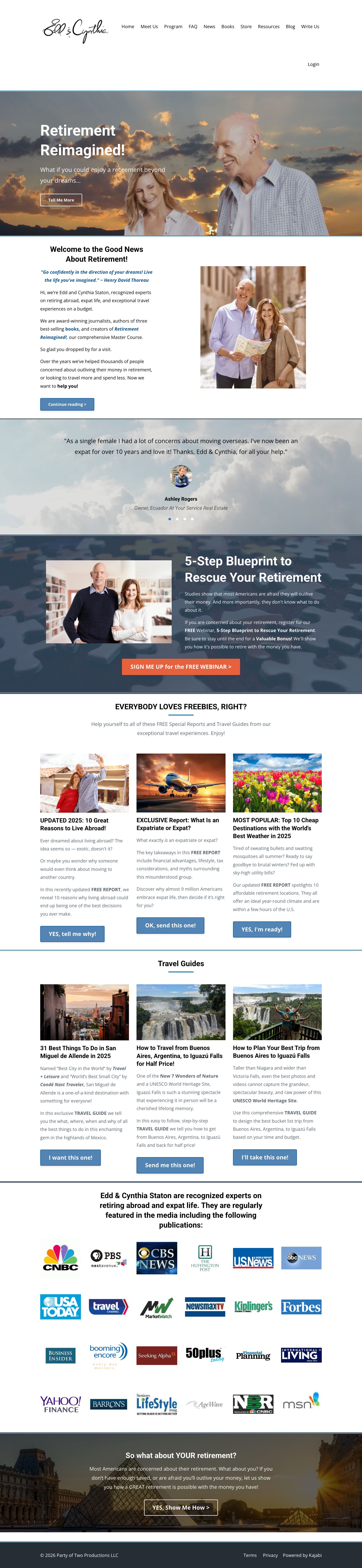 Retirement Reimagined website