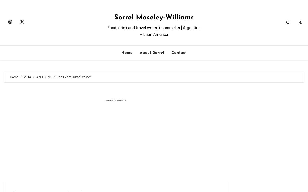 Ohad Weiner Interview website