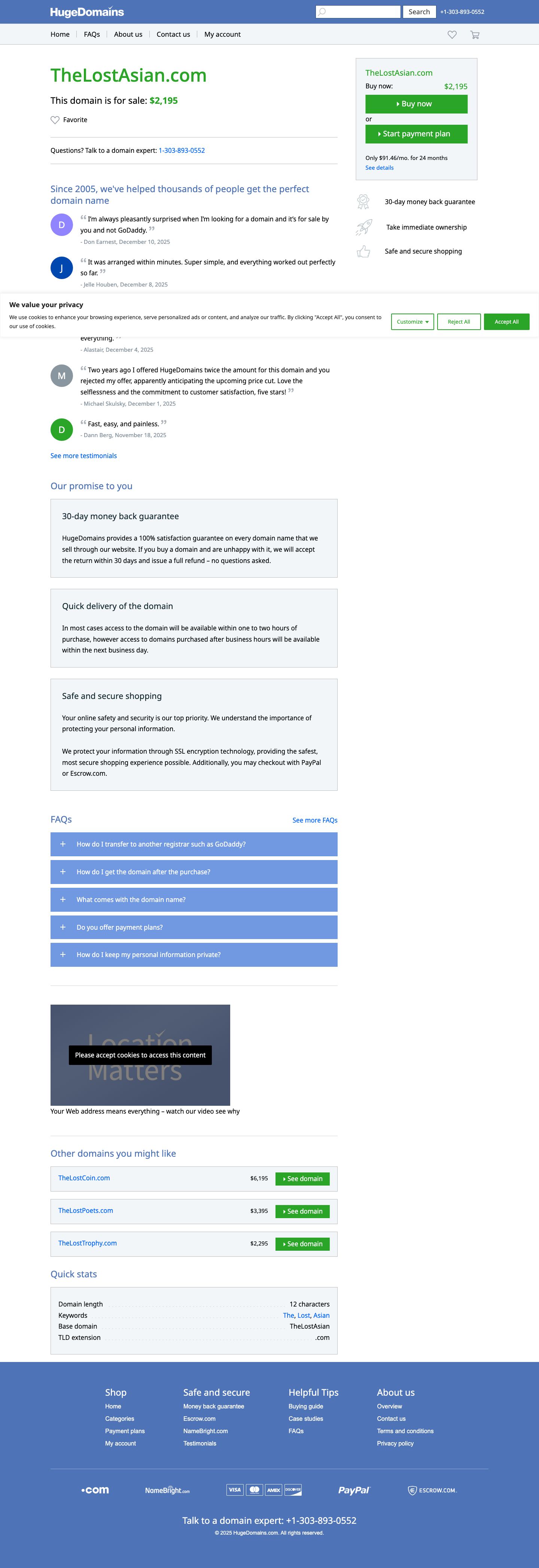 The Lost Asian website